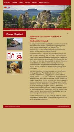 Vorschau der mobilen Webseite www.pension-strohbach.de, Pension Strohbach