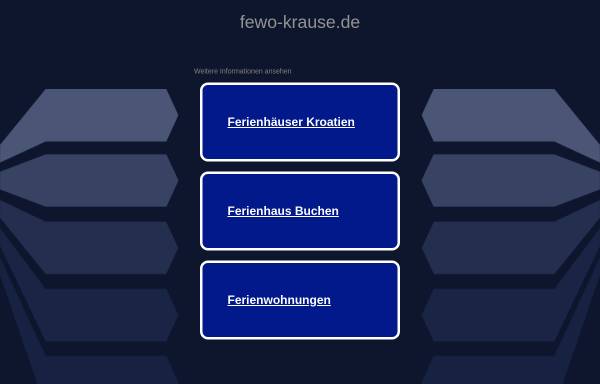 Vorschau von www.fewo-krause.de, Ferienwohnung Krause