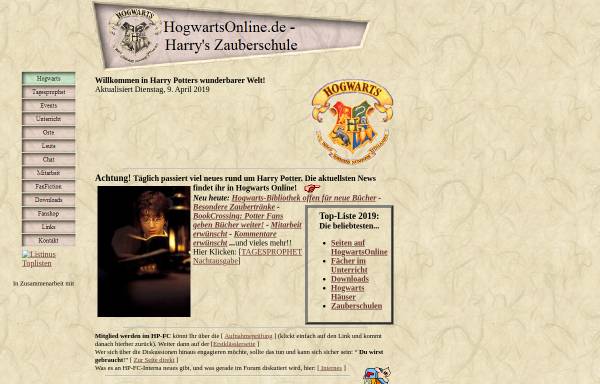 Vorschau von hogwartsonline.de, HogwartsOnline.de - Harrys Zauberschule