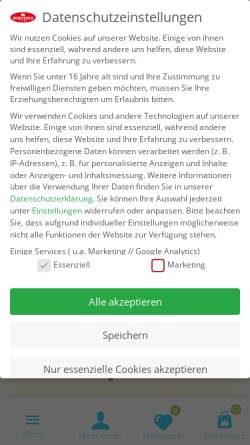 Vorschau der mobilen Webseite www.wurzener.de, Wurzener Nahrungsmittel GmbH