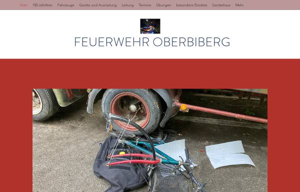 Vorschau von www.feuerwehr-oberbiberg.de, Freiwillige Feuerwehr Oberbiberg