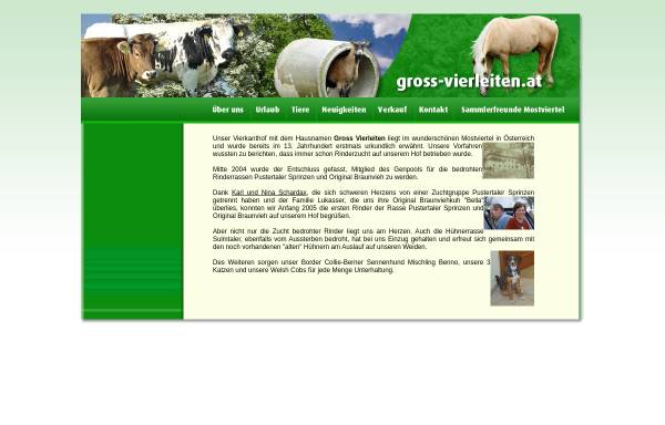 Vorschau von www.gross-vierleiten.at, Gross Vierleiten - Iris Schrattbauer