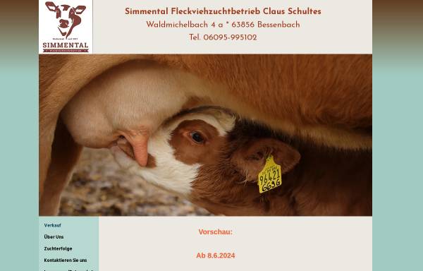 Vorschau von www.schultes-waldmichelbach.de, Schultes Waldmichelbach - Claus Schultes