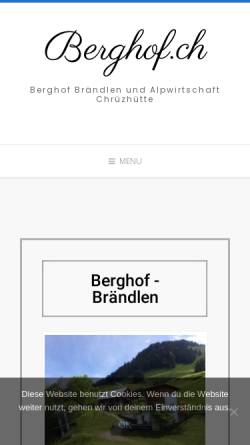Vorschau der mobilen Webseite berghof.ch, Dexter Zuchtbetrieb Berghof - Familie Schmitter