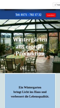 Vorschau der mobilen Webseite www.tsg-wintergarten.de, TSG Wintergarten gem.GmbH