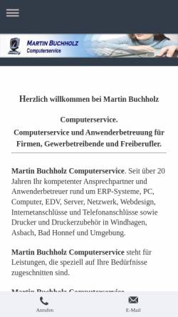 Vorschau der mobilen Webseite www.mabu-online.com, Martin Buchholz Computerservice