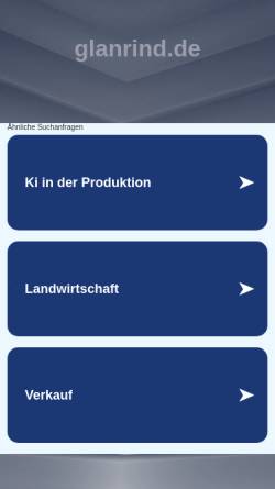 Vorschau der mobilen Webseite www.glanrind.de, Das Glanrind
