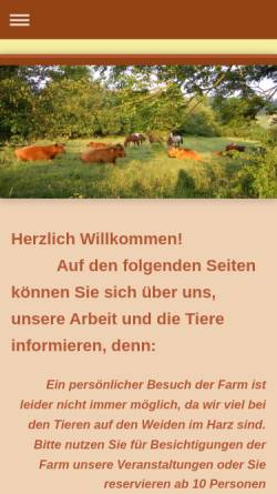 Vorschau der mobilen Webseite www.forst-farm.de, Forst-Farm - Diana Forst