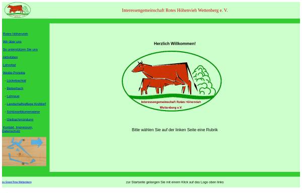 Vorschau von www.greentime-wettenberg.de, Interessengemeinschaft Rotes Höhenvieh Wettenberg e. V.