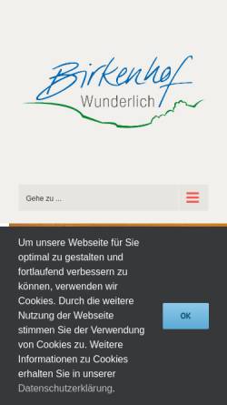 Vorschau der mobilen Webseite www.zebusvombirkenhof.de, Zebus vom Birkenhof - Martin und Friedrich Wunderlich Gbr
