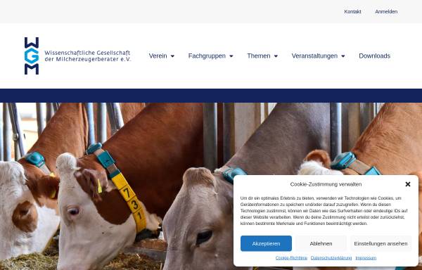 Vorschau von www.wgmev.de, Wissenschaftliche Gesellschaft der Milcherzeugerberater e.V.