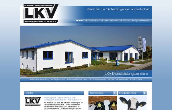 Vorschau von www.lkv-rlp.de, Landeskontrollverband Rheinland-Pfalz e.V.