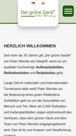 Vorschau der mobilen Webseite www.der-gruene-sand.de, 