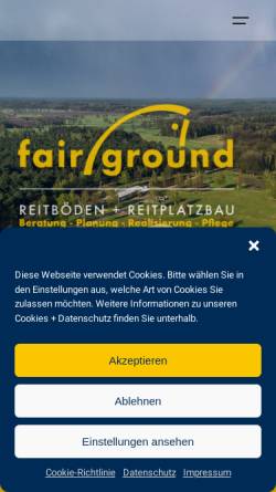 Vorschau der mobilen Webseite fair-ground.de, Fair Ground GmbH