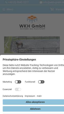 Vorschau der mobilen Webseite www.wkh-shop.de, WKH GmbH