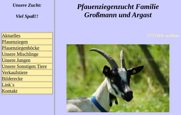 Vorschau von www.meine-pfauenziegen.de, Pfauenziegenzucht Familie Großmann