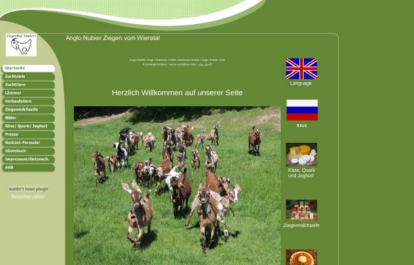 Vorschau von www.anglo-nubier-ziegen.de, Anglo Nubier Ziegen aus dem Altenburger Land - Robert Taubert