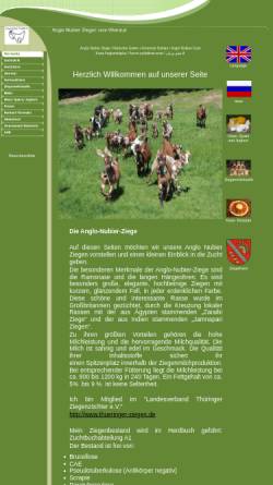 Vorschau der mobilen Webseite www.anglo-nubier-ziegen.de, Anglo Nubier Ziegen aus dem Altenburger Land - Robert Taubert