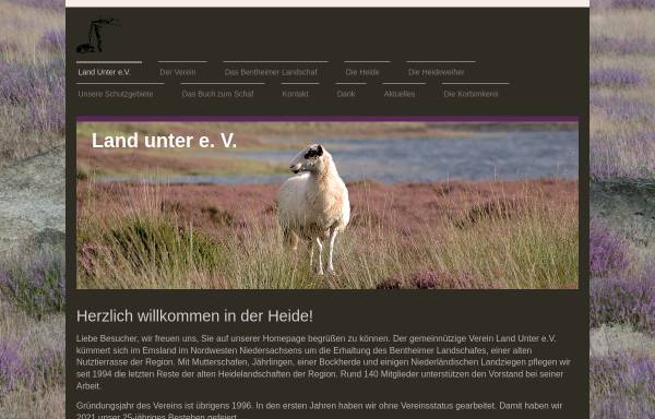 Vorschau von www.bentheimer-landschaf.de, Naturschutzprojekt Land Unter e.V.