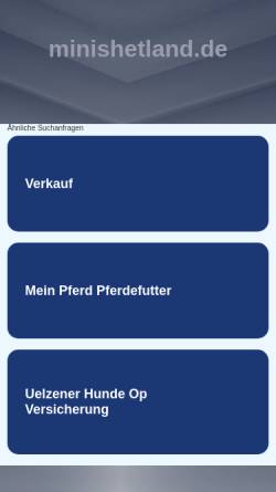 Vorschau der mobilen Webseite www.minishetland.de, Fährhof