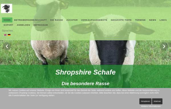 Vorschau von www.shropshireschafe-ev.de, Interessengemeinschaft Shropshireschafe Deutschland e.V.