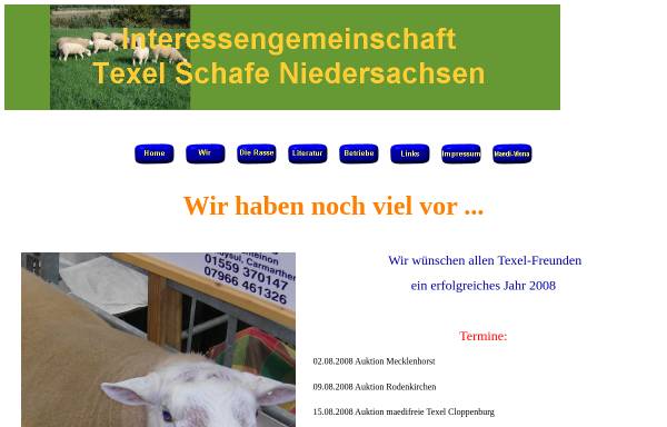 Vorschau von www.texelschafe-niedersachsen.de, IG Texel Schafe Niedersachsen