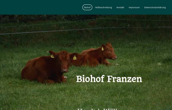 Vorschau von www.biohof-franzen.de, Biohof Franzen - Hans-Jürgen Franzen