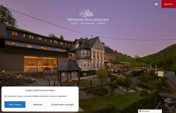 Vorschau von www.weinberg-schloesschen.de, Hotel & Restaurant Weinberg-Schlösschen