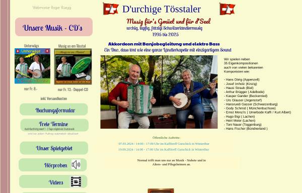 Vorschau von www.tosstaler.ch, D'urchige Tösstaler
