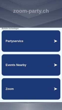 Vorschau der mobilen Webseite www.zoom-party.ch, Zomm party