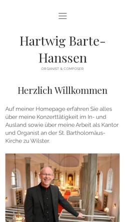 Vorschau der mobilen Webseite hartwig-barte-hanssen.de, Barte-Hanssen, Hartwig