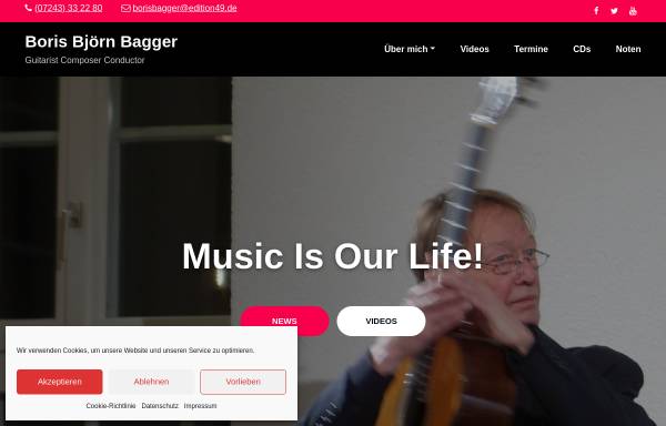 Vorschau von www.borisbagger.de, Bagger, Boris Björn