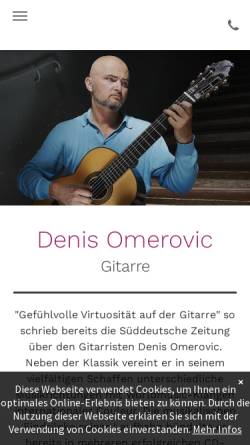 Vorschau der mobilen Webseite www.denis-omerovic.de, Omerovic, Denis