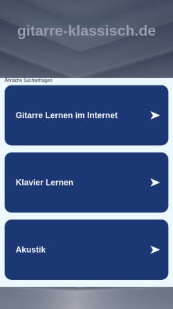 Vorschau der mobilen Webseite www.gitarre-klassisch.de, Schettki, Thomas