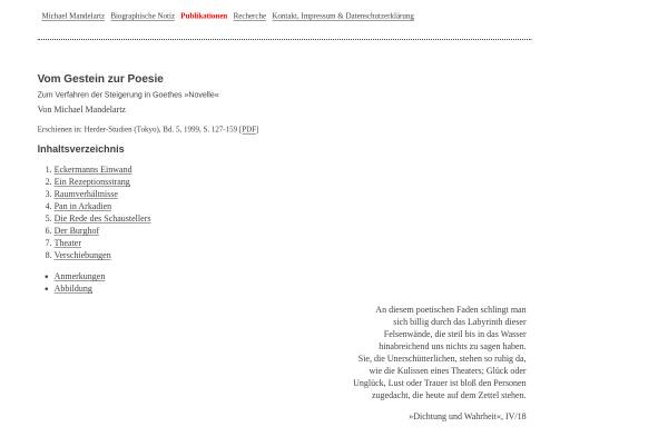 Vorschau von www.kisc.meiji.ac.jp, Vom Gestein zur Poesie. Zum Verfahren der Steigerung in Goethes