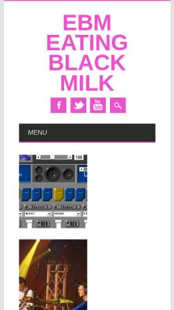 Vorschau der mobilen Webseite www.eatingblackmilk.com, Eating Black Milk