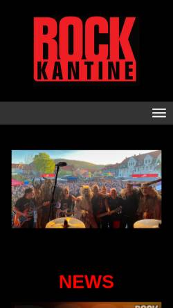 Vorschau der mobilen Webseite www.rockkantine.de, Rockkantine