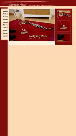 Vorschau der mobilen Webseite www.wolfgang-mack-klarinetten.de, Mack, Wolfgang