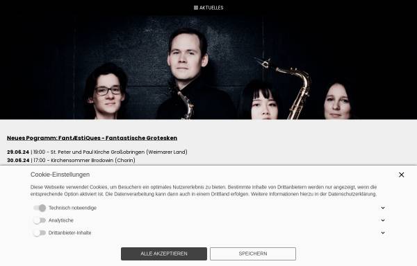 Vorschau von www.aduma-quartett.de, Adumá-Saxophonquartett