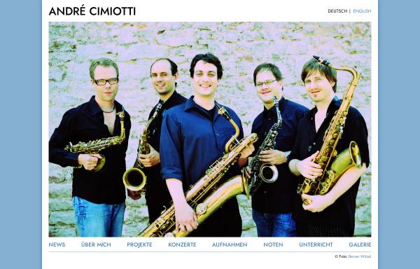 Vorschau von www.colognesaxophonequintet.com, Cologne Saxophone Quintet Volles Rohr