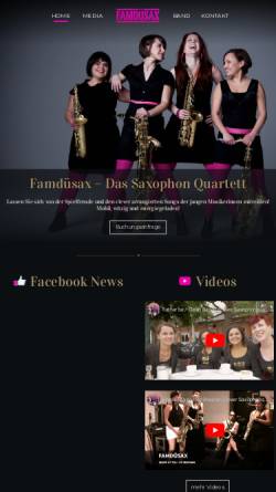 Vorschau der mobilen Webseite www.femmes-du-sax.de, Femmes du Sax