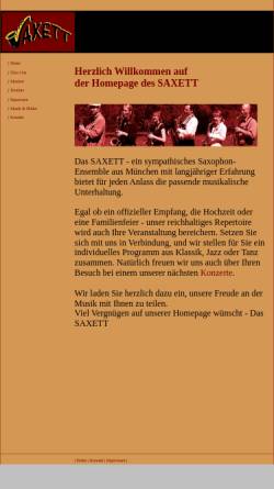 Vorschau der mobilen Webseite www.saxett.de, Saxett