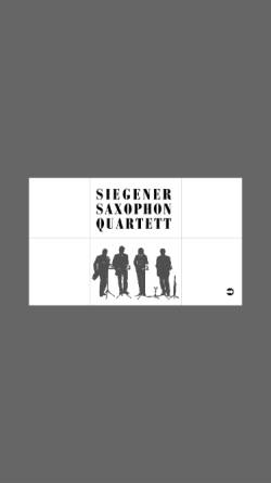 Vorschau der mobilen Webseite www.saxophon-quartett.de, Siegener Saxophon Quartett