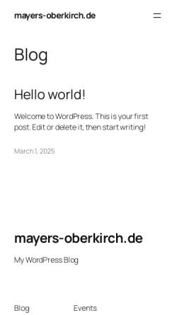 Vorschau der mobilen Webseite www.mayers-oberkirch.de, Caféthek Mayer's