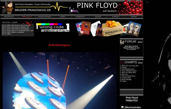 Vorschau von www.bruder-franziskus.de, Pink Floyd