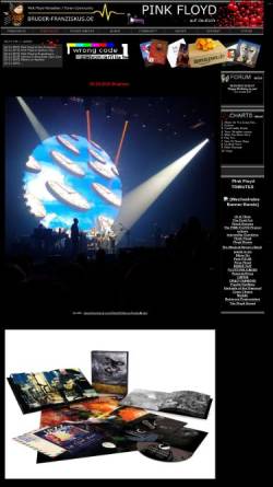 Vorschau der mobilen Webseite www.bruder-franziskus.de, Pink Floyd