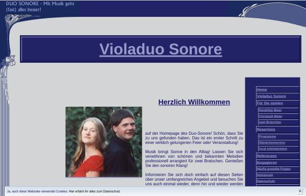 Vorschau von www.violaduo.de, Violaduo Sonore