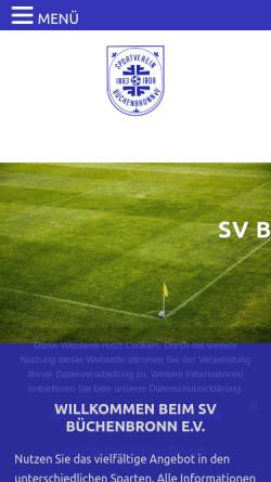 Vorschau der mobilen Webseite www.sv-buechenbronn.de, SV Büchenbronn e.V.