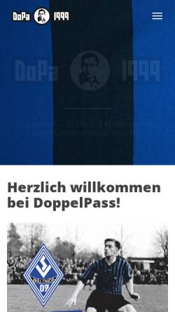 Vorschau der mobilen Webseite www.doppelpass-svw.de, DoppelPass - Fanclub