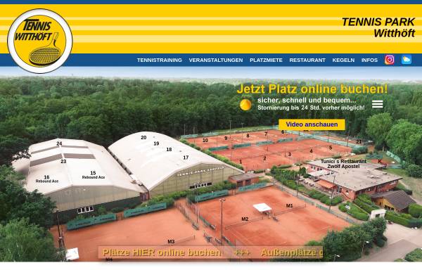 Vorschau von www.witthoeft.de, Tennisschule Witthöft